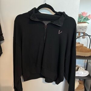 Victoria's Secret Black Zip-Up Top